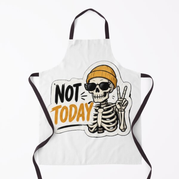 Item preview, Not Today Skeleton Sticker | Funny Skeleton Peace Sign Design | Sarcastic Mood Humor Gift designed and sold by SkeletonMood.