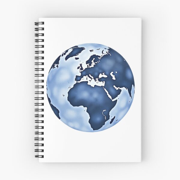 Item preview, Blue Earth Globe Illustration designed and sold by SpatialPost.