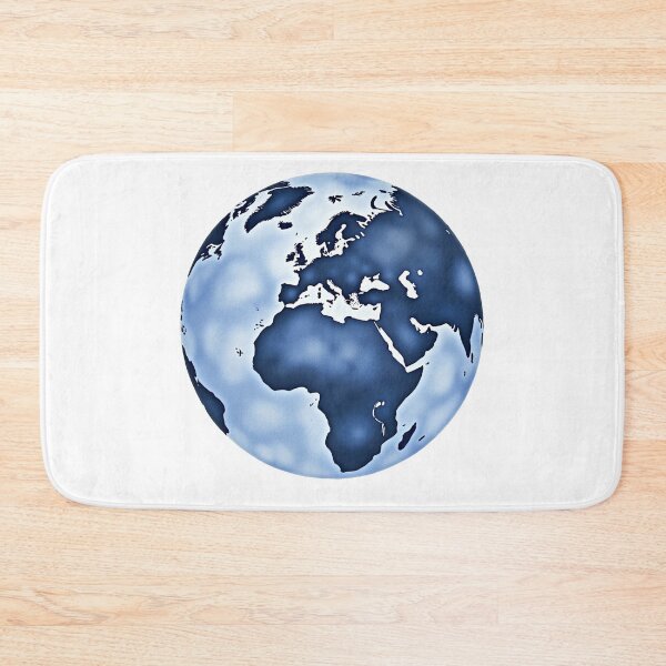 Item preview, Blue Earth Globe Illustration designed and sold by SpatialPost.
