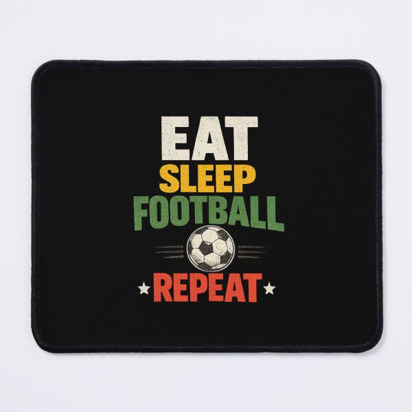 Item preview, Eat Sleep Football Repeat Funny Football Fan Matchday designed and sold by PunchDrop.