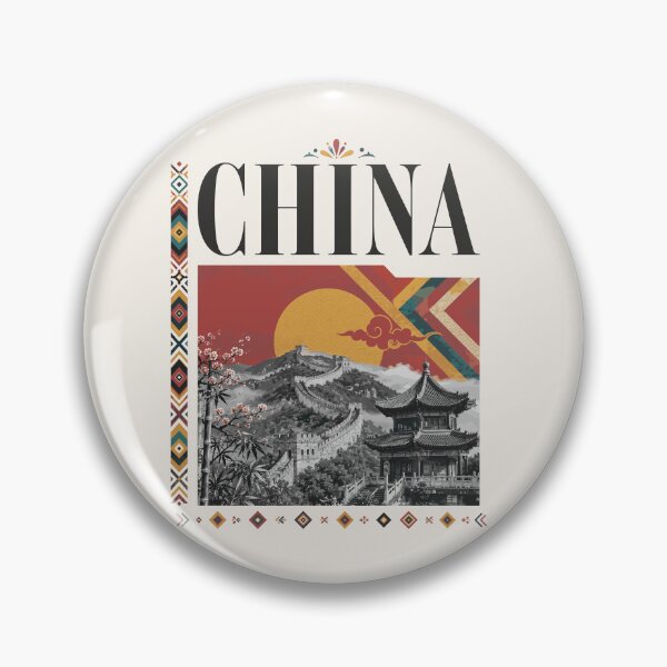 Item preview, Retro China Chinese Temple Oriental Landscape designed and sold by AtuqStudio.