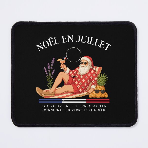 Item preview, Noël En Juillet – French Santa Christmas in July Funny Beach Shirt Père Noël V4 designed and sold by DarylWelsh2024.