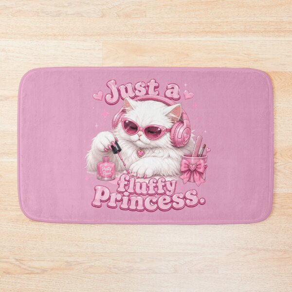 Item preview, Just a Fluffy Princess Cat Design | Cute Pink Persian Kitty Lover Gift designed and sold by TheStephanieRome.