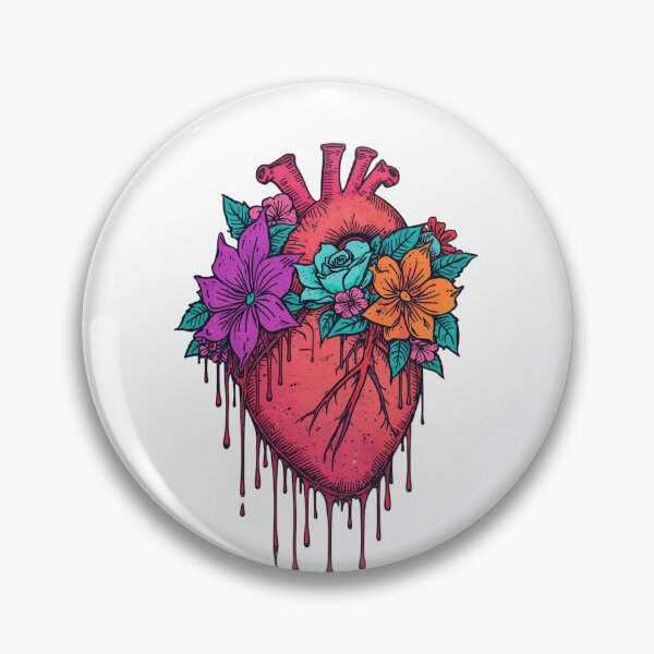 Item preview, Heart and flowers  designed and sold by uunaa.