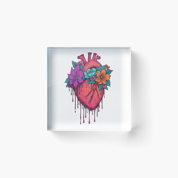 Item preview, Heart and flowers  designed and sold by uunaa.