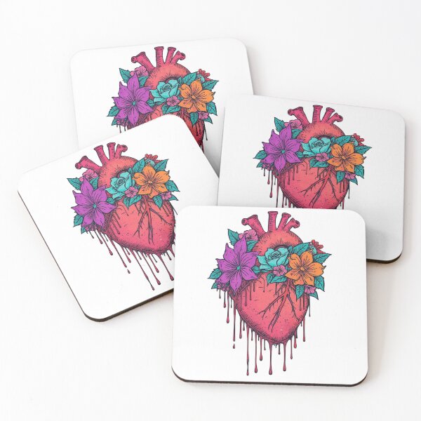 Item preview, Heart and flowers  designed and sold by uunaa.
