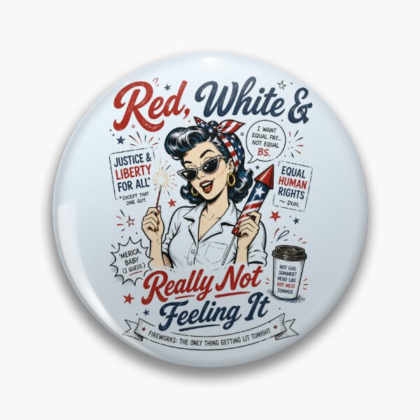 Item preview, Red white and not really feeling Fourth Of July  designed and sold by ashofthesouth.