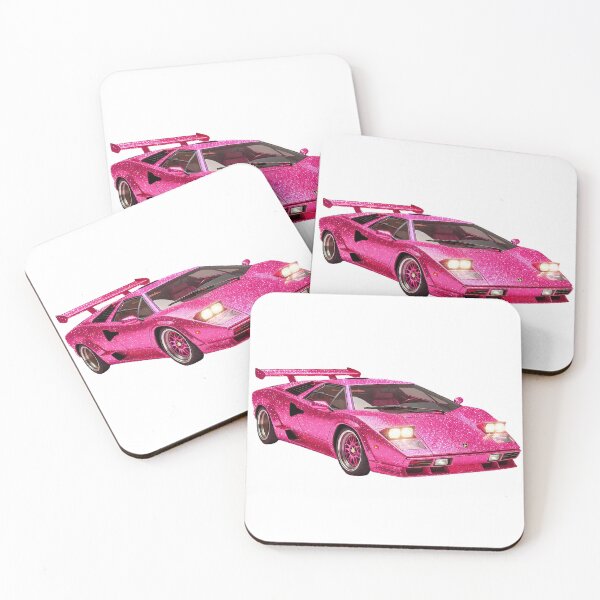 Item preview, Car Hot Pink Lamborghini designed and sold by crayonpixels.