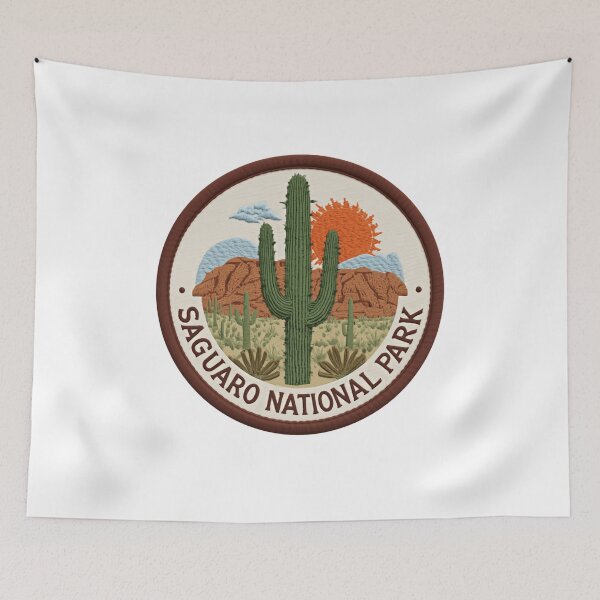 Item preview, Embroidery Saguaro National Park – Desert Dreams And Trails designed and sold by Simsimah26Parks.