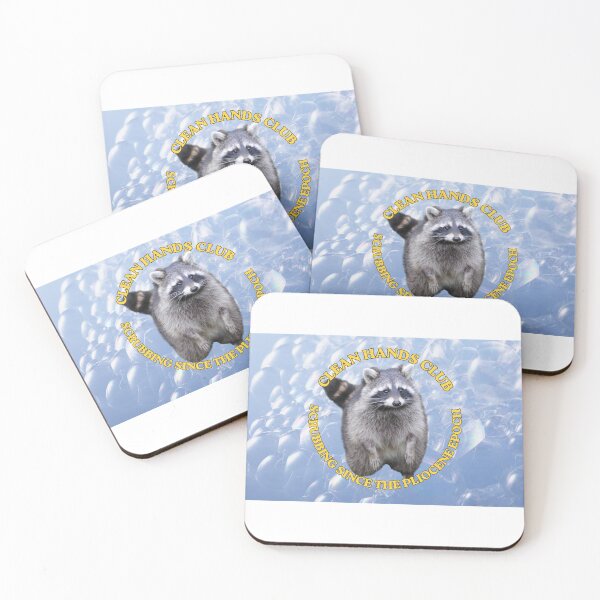 Item preview, Raccoon Clean Hands Club designed and sold by computerwoman.
