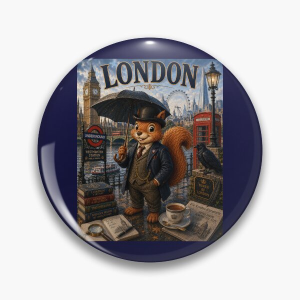 Item preview, The London Squirrell designed and sold by SecretSquirrellDesigns.