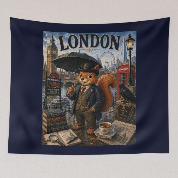 Item preview, The London Squirrell designed and sold by SecretSquirrellDesigns.