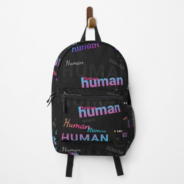 Item preview, HUMAN — Scattered Typography Pattern | Every Shade of Human | Dark Literary Art Print designed and sold by TheEccentricVox.