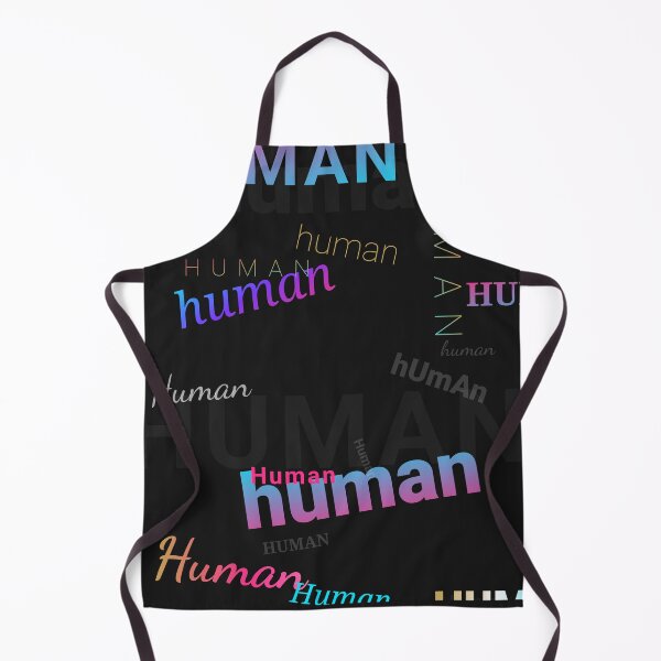 Item preview, HUMAN — Scattered Typography Pattern | Every Shade of Human | Dark Literary Art Print designed and sold by TheEccentricVox.
