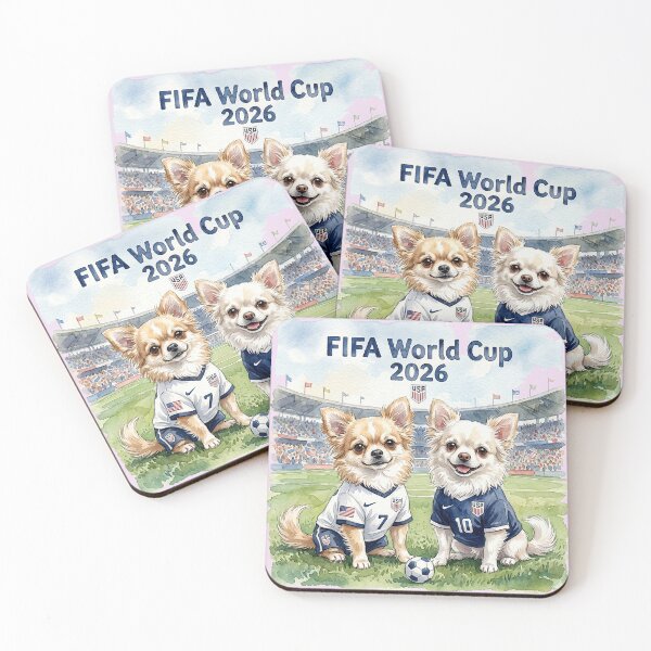 Item preview, Funny chihuahua puppies on the world cup designed and sold by nataliux.