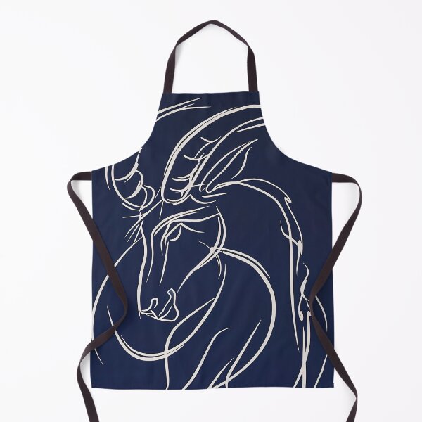 Item preview, Capricorn zodiac symbol - Blue Abstract Art designed and sold by shadow-bloom.