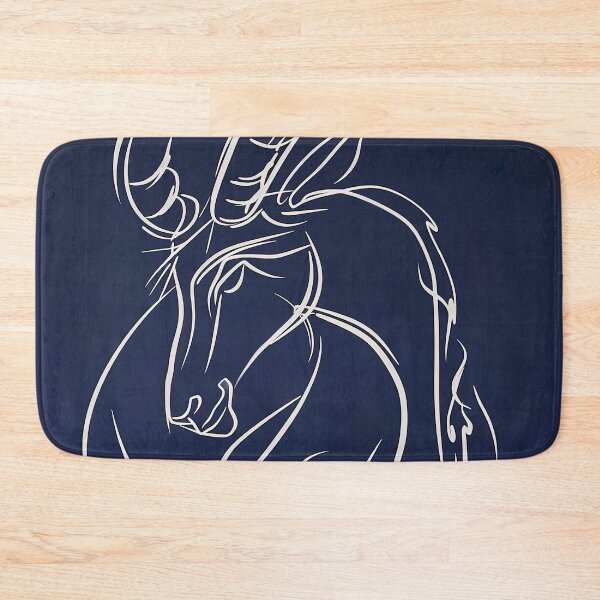 Item preview, Capricorn zodiac symbol - Blue Abstract Art designed and sold by shadow-bloom.