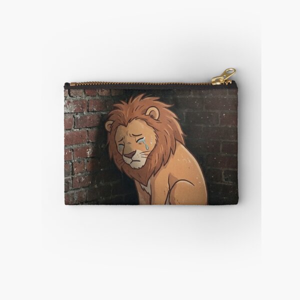 Item preview, Sad Crying Lion in the Corner - Emotional Animal Art designed and sold by TrCraftySticks.