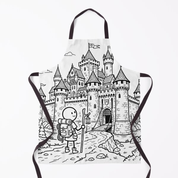 Item preview, Stick Figure Adventure At The Castle Illustration designed and sold by OhWell Dept..