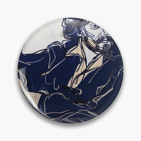 Item preview, Captain Henry Morgan - Blue Abstract Art designed and sold by shadow-bloom.