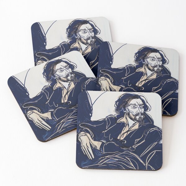 Item preview, Captain Henry Morgan - Blue Abstract Art designed and sold by shadow-bloom.