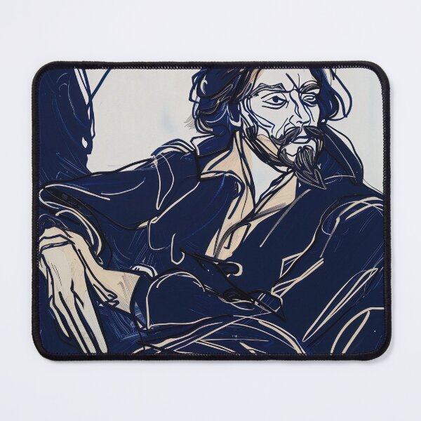 Item preview, Captain Henry Morgan - Blue Abstract Art designed and sold by shadow-bloom.