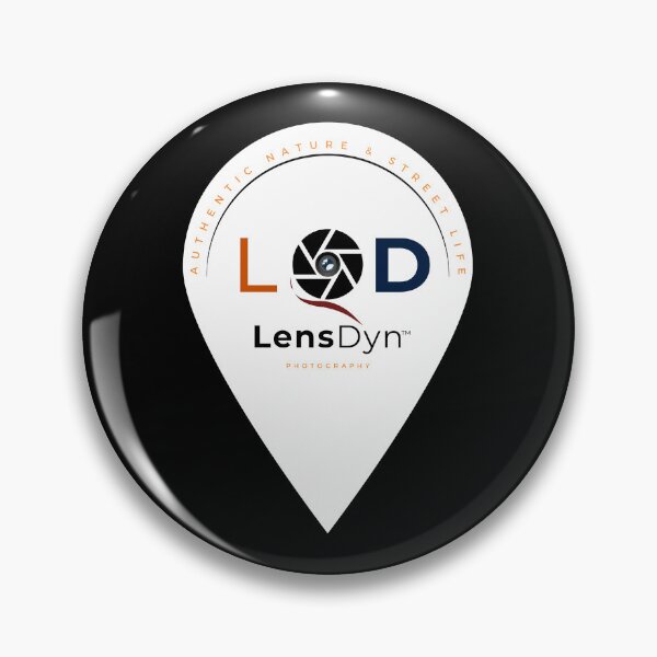 Item preview, LensDyn Photography Camera Location Pin Logo designed and sold by LensDyn™.