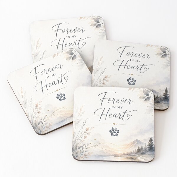 Item preview, Forever In My Heart Dog Sympathy Tribute designed and sold by Meandmyshop.