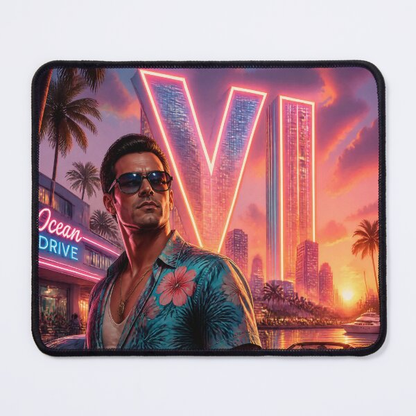 Item preview, Neon Vice Sunset GTA VI designed and sold by RecortShirt.