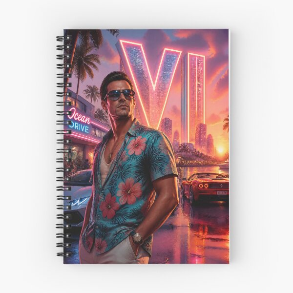 Item preview, Neon Vice Sunset GTA VI designed and sold by RecortShirt.