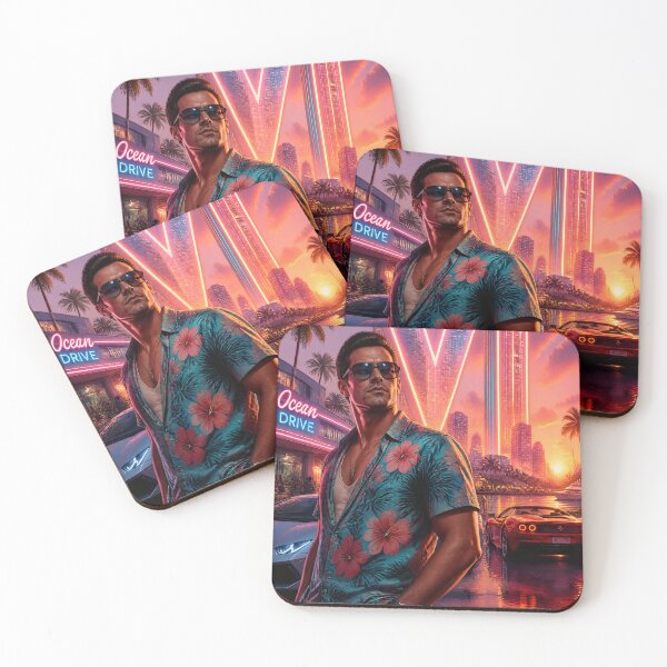 Artikelvorschau, Neon Vice Sunset GTA VI entworfen und verkauft von RecortShirt.