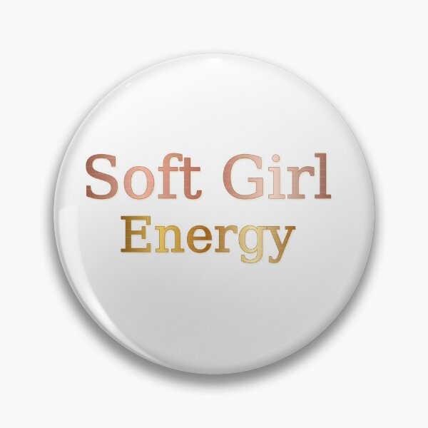 Item preview, Soft Girl Energy Luxury Typography Sticker designed and sold by ModernMoodCo.