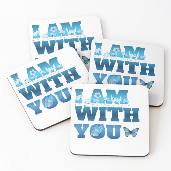 Item preview, I Am With You Blue Butterfly Floral Aesthetic Motivational  Gift designed and sold by Zenith-Prime.