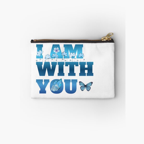 Item preview, I Am With You Blue Butterfly Floral Aesthetic Motivational  Gift designed and sold by Zenith-Prime.