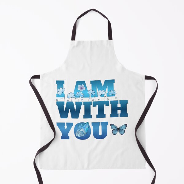 Item preview, I Am With You Blue Butterfly Floral Aesthetic Motivational Gift designed and sold by Zenith-Prime.