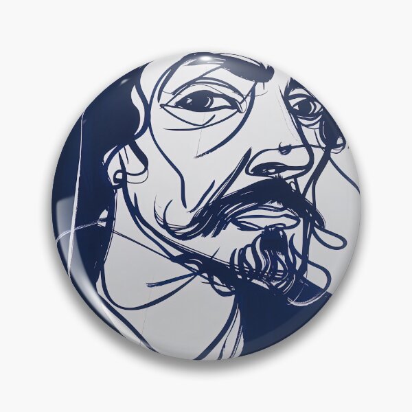 Item preview, Captain William Kidd - Blue Abstract Art designed and sold by shadow-bloom.