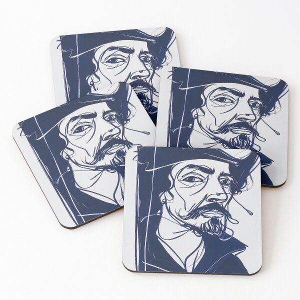 Item preview, Captain William Kidd - Blue Abstract Art designed and sold by shadow-bloom.