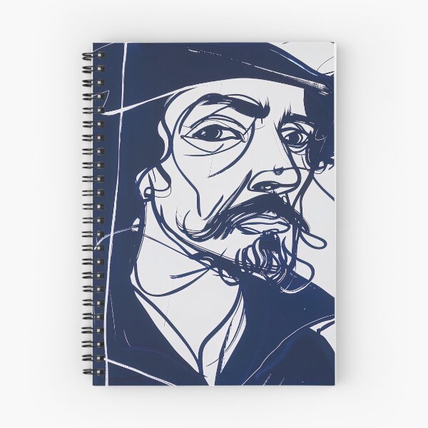 Item preview, Captain William Kidd - Blue Abstract Art designed and sold by shadow-bloom.