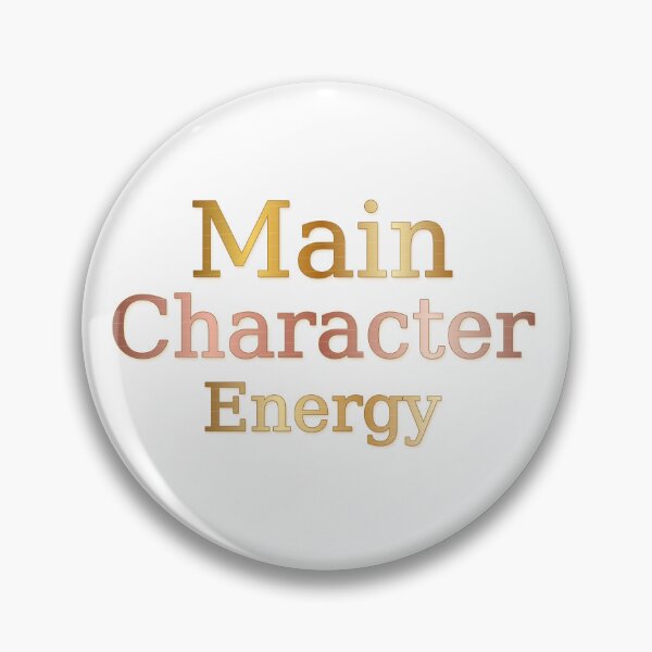 Item preview, Main Character Energy Luxury Quote Sticker designed and sold by ModernMoodCo.