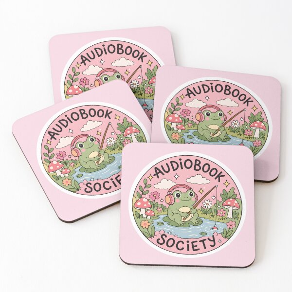Item preview, Sociedad de audiolibros, linda rana pastel, amante de los libros designed and sold by thecatcouch.