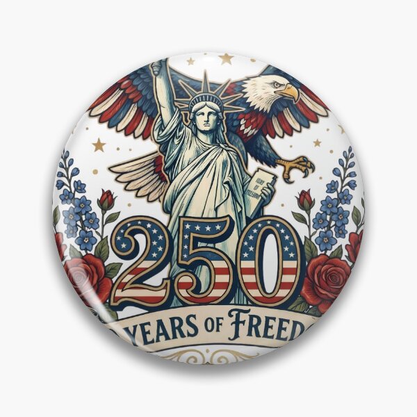 Item preview, Liberty Flies High 250 Years Sticker | Patriotic American Celebration designed and sold by aminesez22.