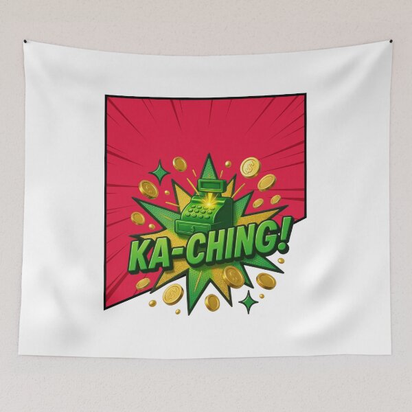 Item preview, KA-CHING! Retro Comic Money Pop Art Design designed and sold by CleanDecor.