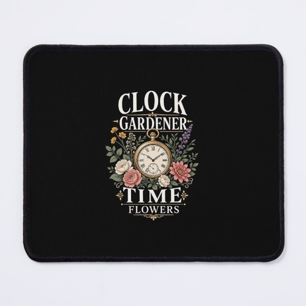 Item preview, Clock Gardener Time Flowers designed and sold by FreshPixelArt.