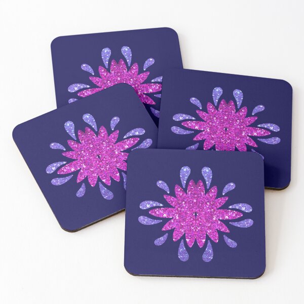 Item preview, Tropical Hibiscus Flowers Blue and Pink Pattern designed and sold by SolutionsArt.
