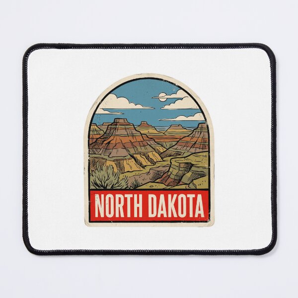 Item preview, Vintage North Dakota Badlands National Park Retro Travel designed and sold by Paper Drip.