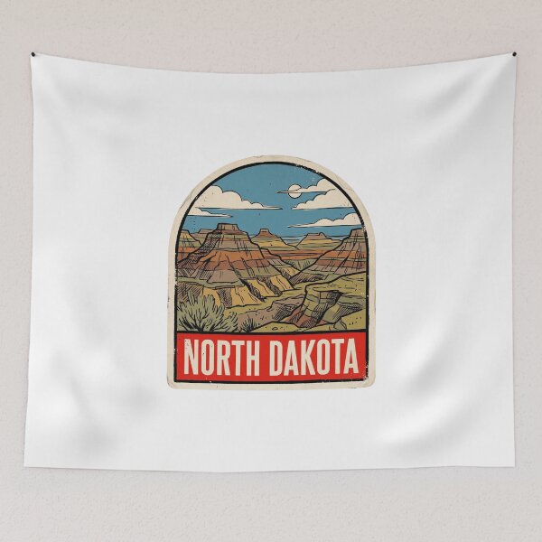Item preview, Vintage North Dakota Badlands National Park Retro Travel  designed and sold by Paper Drip.