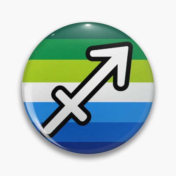 Item preview, Sagittarius Gay Pride Zodiac Symbol designed and sold by MandiDaniDesign.