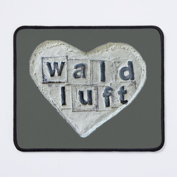 Item preview, Forest air, heart, shape with stamp text designed and sold by suekieper.