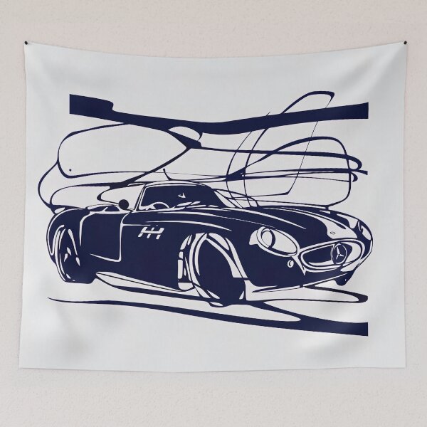 Item preview, Car - Blue Abstract Art designed and sold by shadow-bloom.