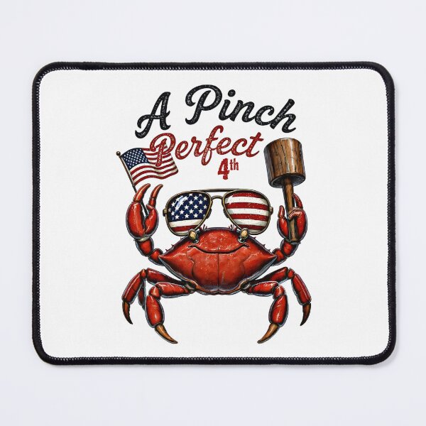 Item preview, Patriotic Crab A Pinch Perfect 4th Independence Day USA Coastal Summer designed and sold by Lozarux.